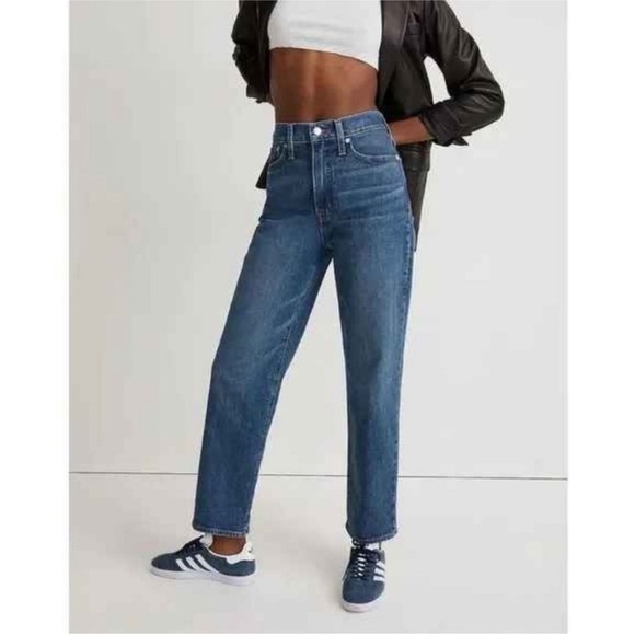 Madewell Womens Plus Curvy Perfect Vintage Straight Jean 26W NWT - Picture 1 of 17